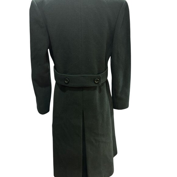Vintage 100% Wool Forest-Green Double-Breasted Coat by Hochschild Kohn - Picture 6 of 8